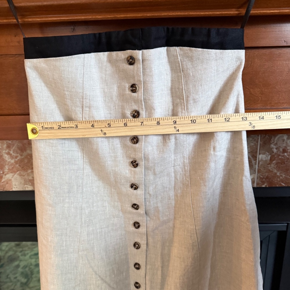 DISSH Luxury Linen Long Strapless Maxi Dress - Picture 8 of 15